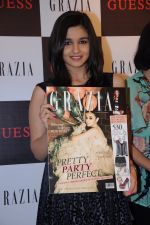 Alia Bhatt unveils Grazia Party edition in Guess, Mumbai on 6th Dec 2012 (20).JPG